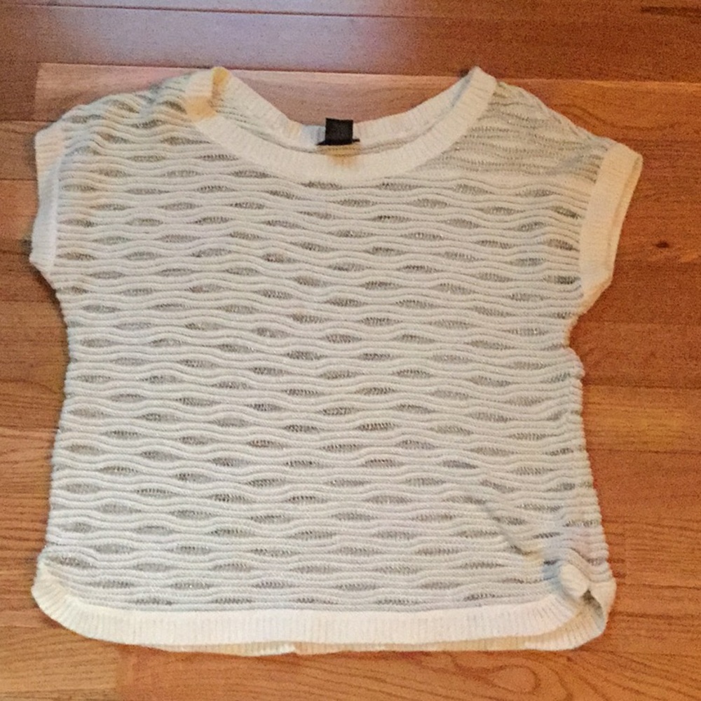 Ann Taylor XS sheer sweater ❄️unique material❗️